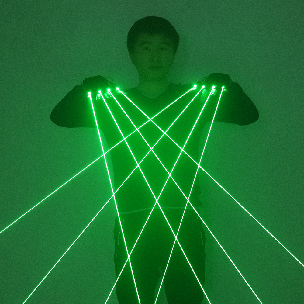 Industrial Laser Beam - Green Laser Gloves Laser Beam Flash