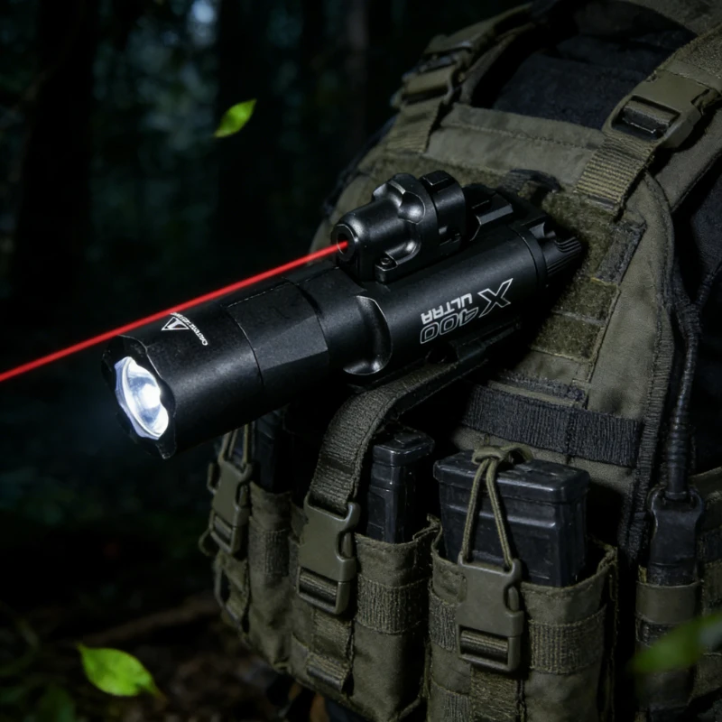 Industrial Laser Gun - X400U 2-in-1 Laser Pointer High-intensity Flashlight: