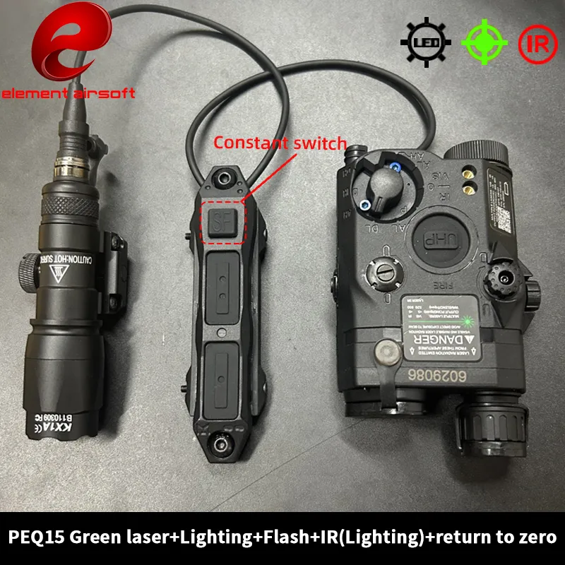 Industrial Laser Gun - Element PEQ15 Battery Kit M600C Flashlight