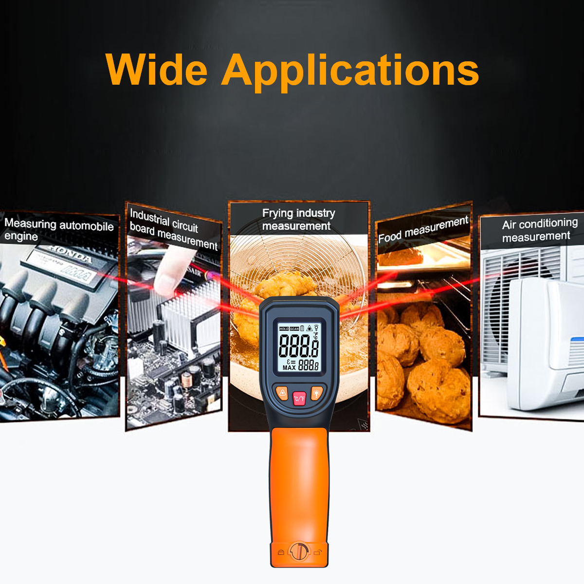 Digital Infrared Thermometer S – обзор и цена Industrial Laser Temperature Sensor