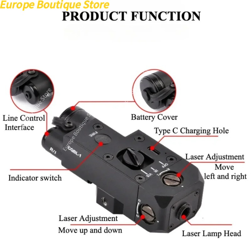 WADSN CQBL Metal IR Gear Red D – обзор и цена Industrial Laser Gun
