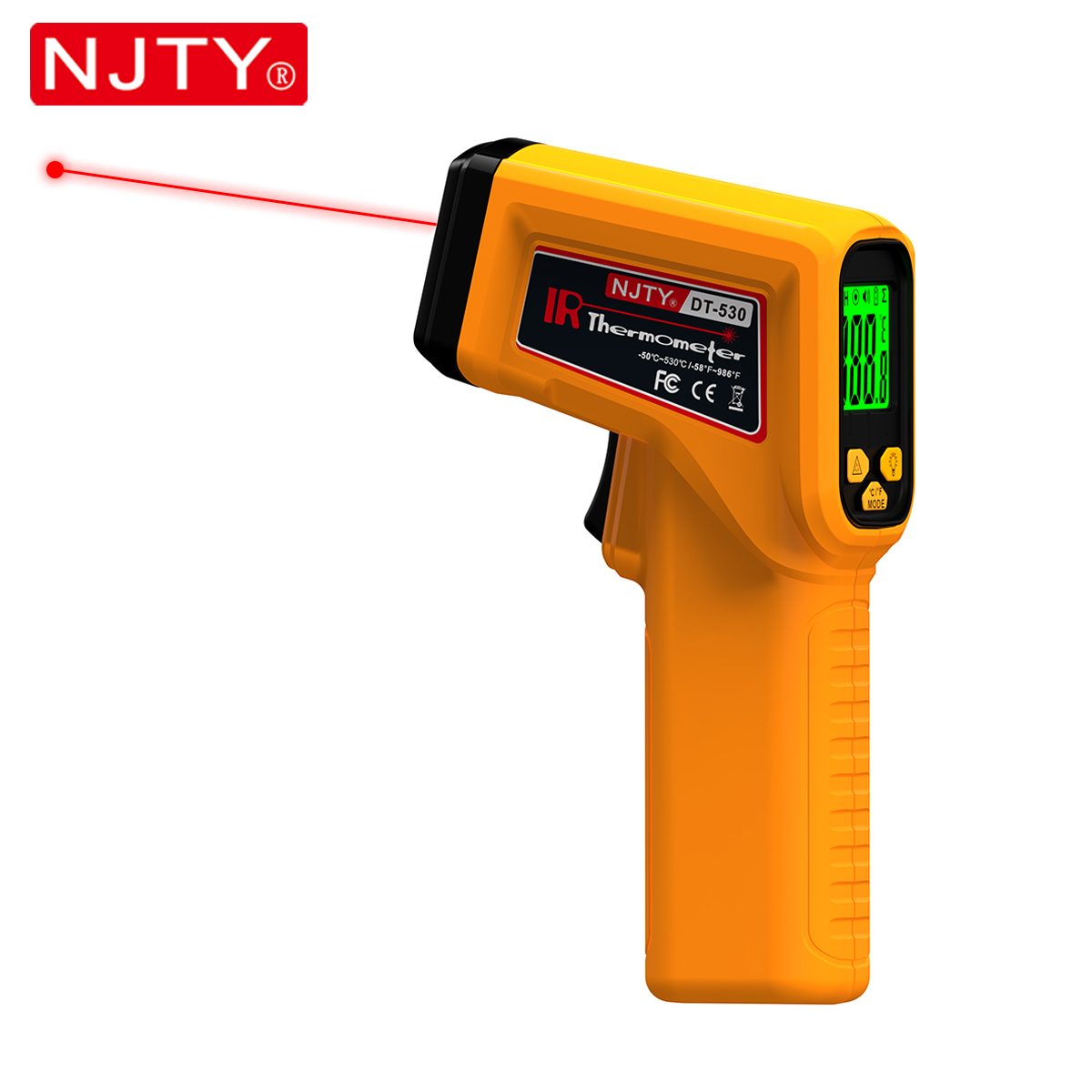 NJTY Infrared Thermometer Lase – обзор и цена Industrial Laser Temperature Sensor