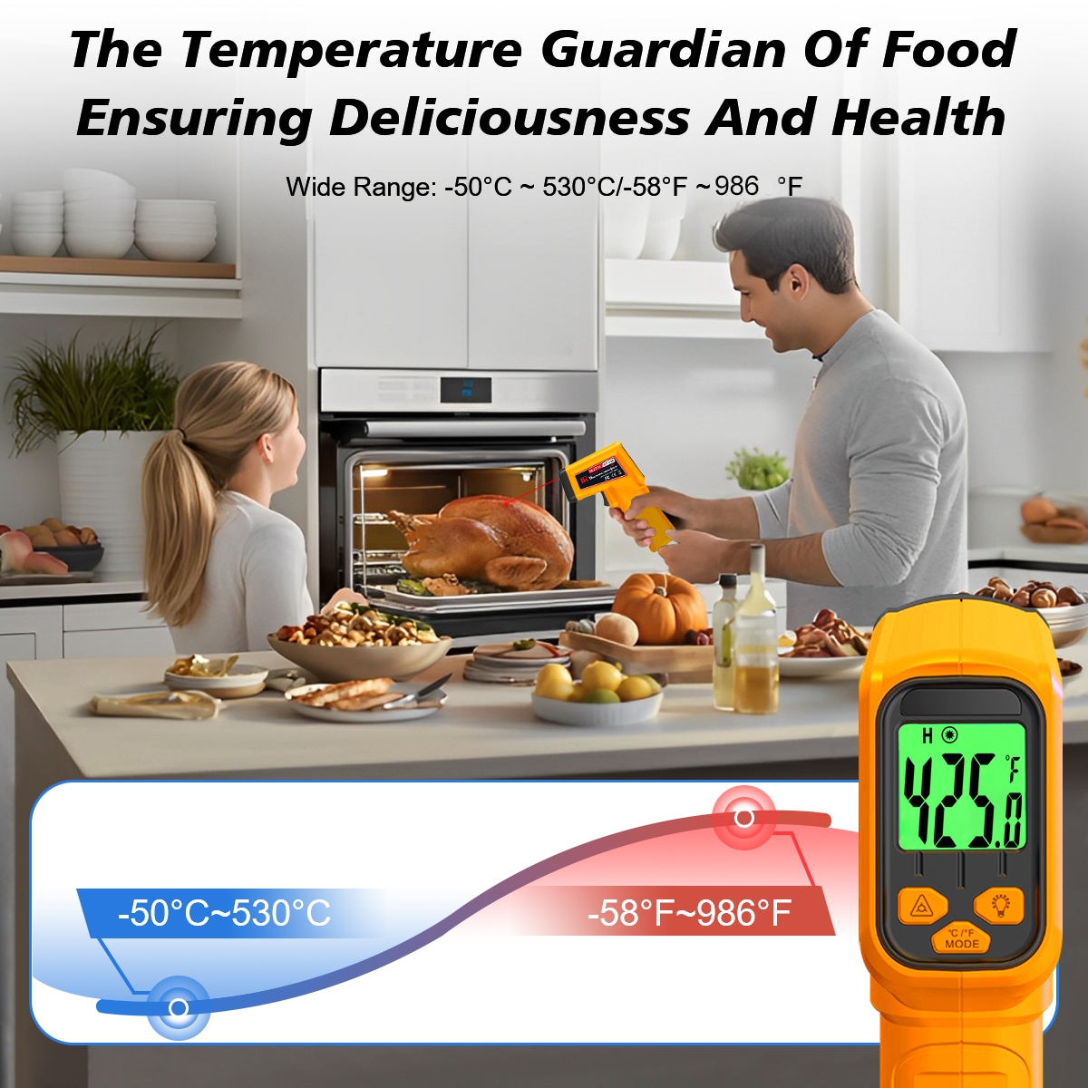 NJTY Infrared Thermometer Lase – обзор и цена Industrial Laser Temperature Sensor