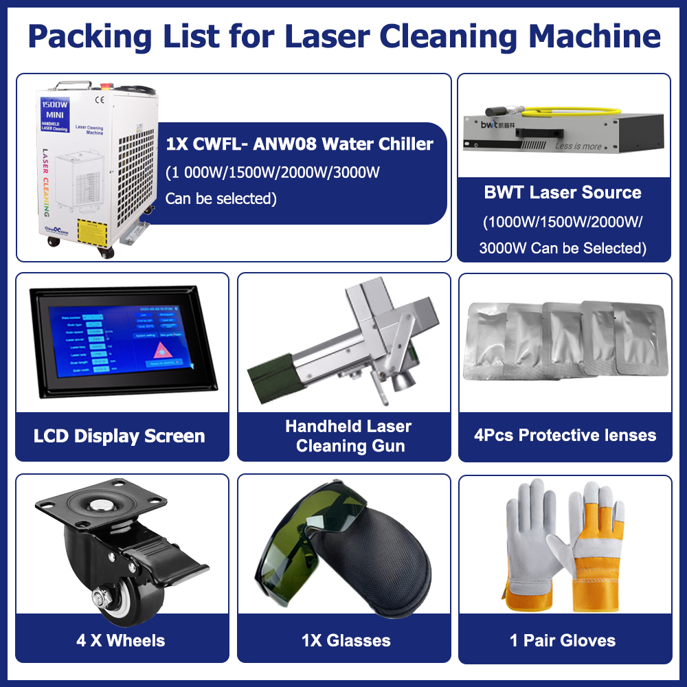 2000W Cleaning Machine Fiber L – обзор и цена Industrial Laser Rust Remover