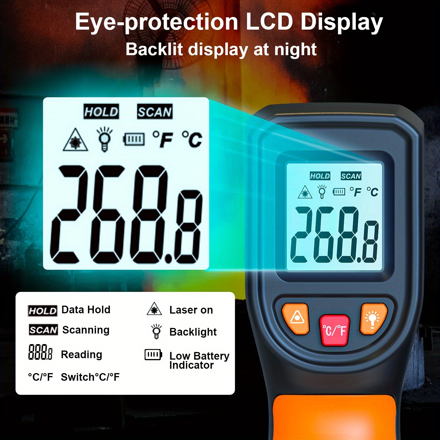 NJTY T600T600A Laser Temperatu – обзор и цена Industrial Laser Temperature Sensor