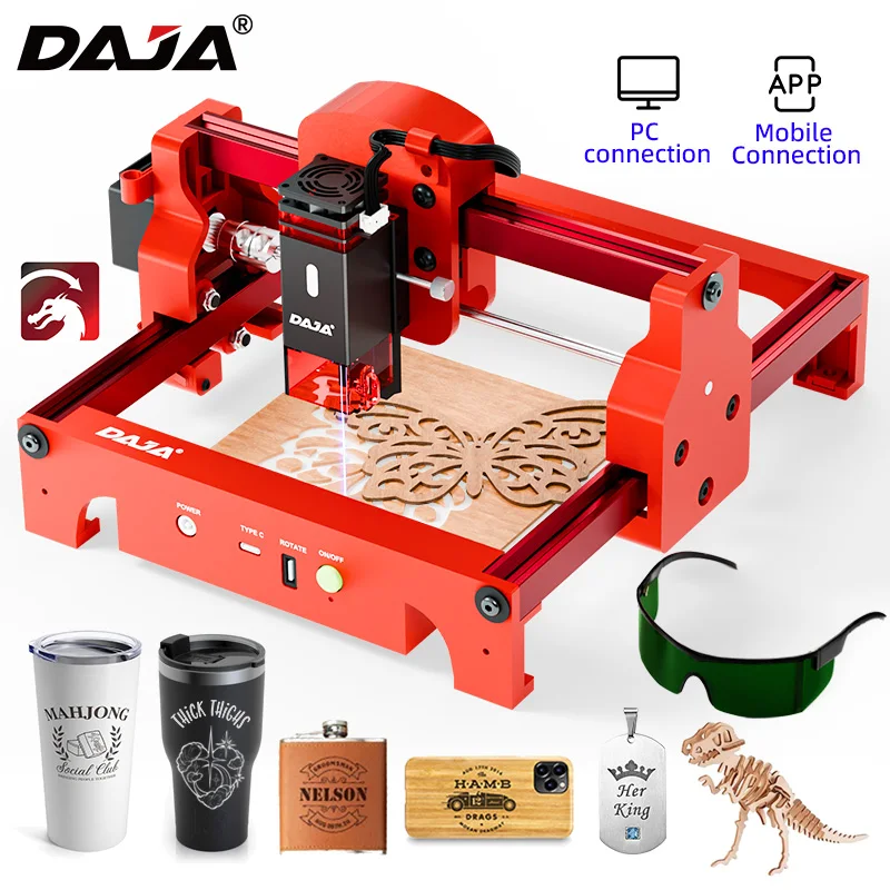 DAJA A7 Laser Engraver 5W Mini – обзор и цена Industrial Laser Engraving Machine