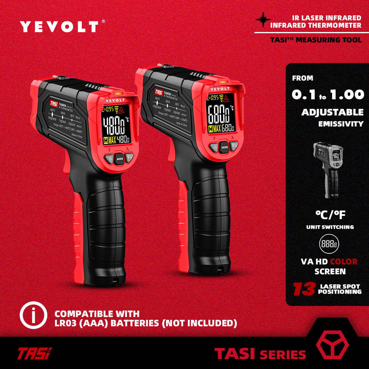 YEVOLT TA601 Series Digital In – обзор и цена Industrial Laser Temperature Sensor