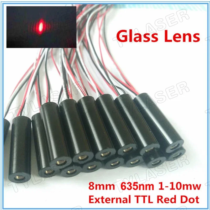 External TTL 8mm 635nm Red Dot – обзор и цена Industrial Grade Laser Pointer