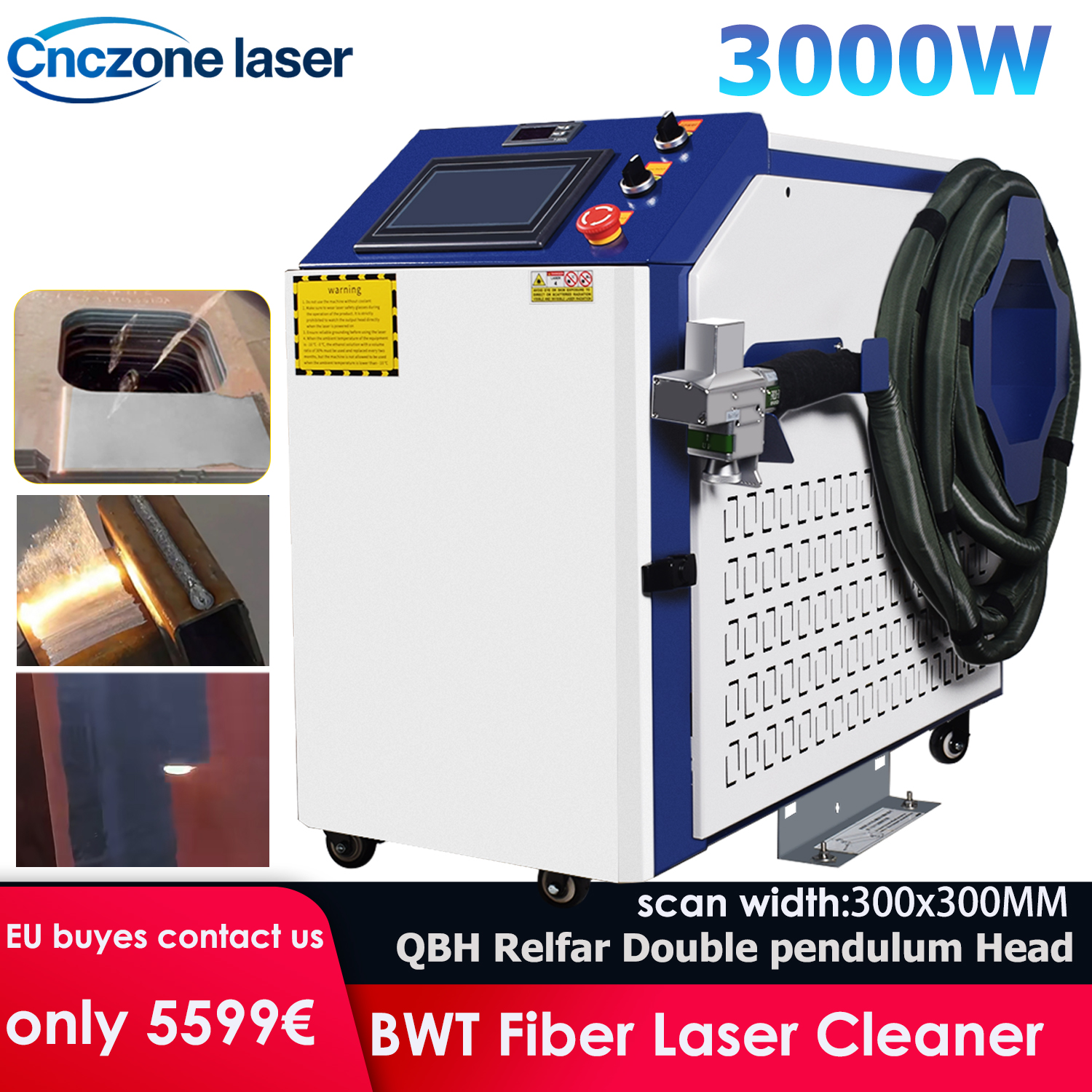 3000W Laser Cleaning Machine F – обзор и цена Industrial Laser Rust Remover