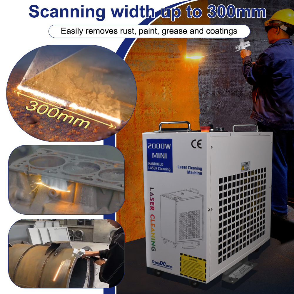 3000W Laser Cleaning Machine F – обзор и цена Industrial Laser Rust Remover