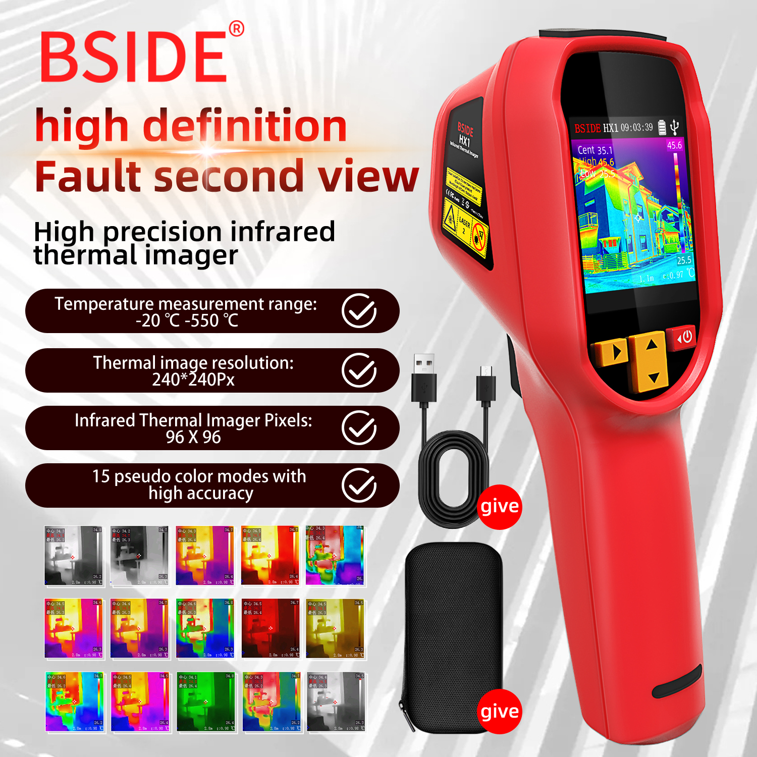 BSIDE Thermal Imager Camera HX – обзор и цена Industrial Laser Temperature Sensor